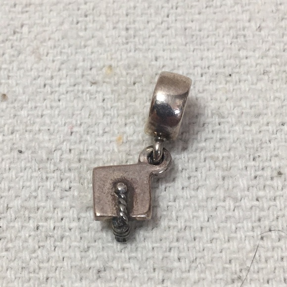Pandora Graduation Mortar Board Charm retired - Picture 2 of 6